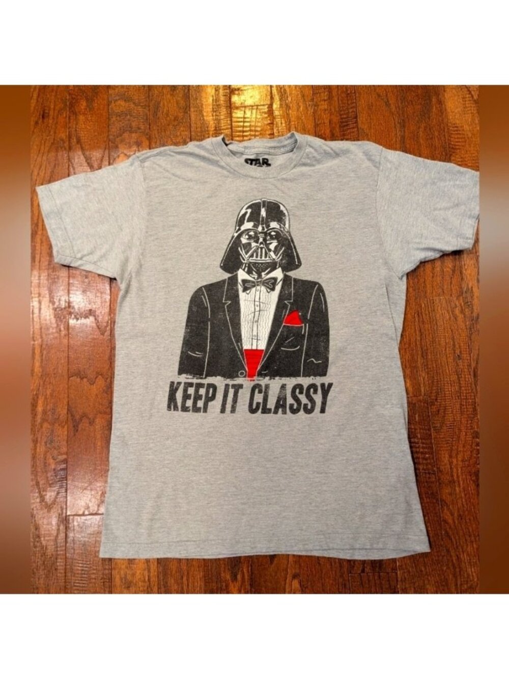 Star Wars Darth Vader Keep it Classy Adult T-Shirt gray size Large